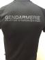 Tee-shirt Technique Noir GM PI Impressions dos et devant : Gris Basse Visibilté