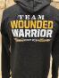 Sweat-Shirt Coton Noir  Team Wounded Warrior