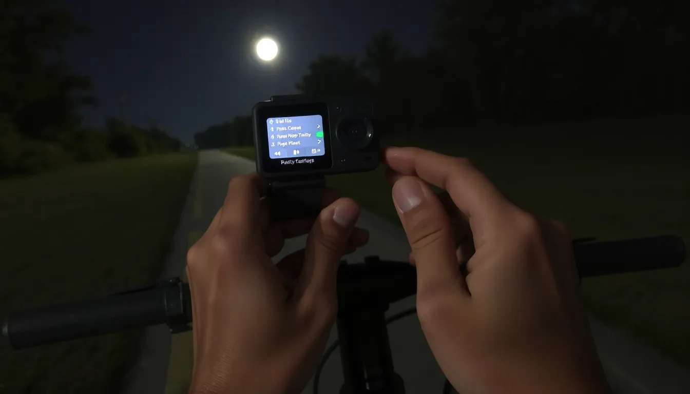 comment rendre sa camera sport nocturne