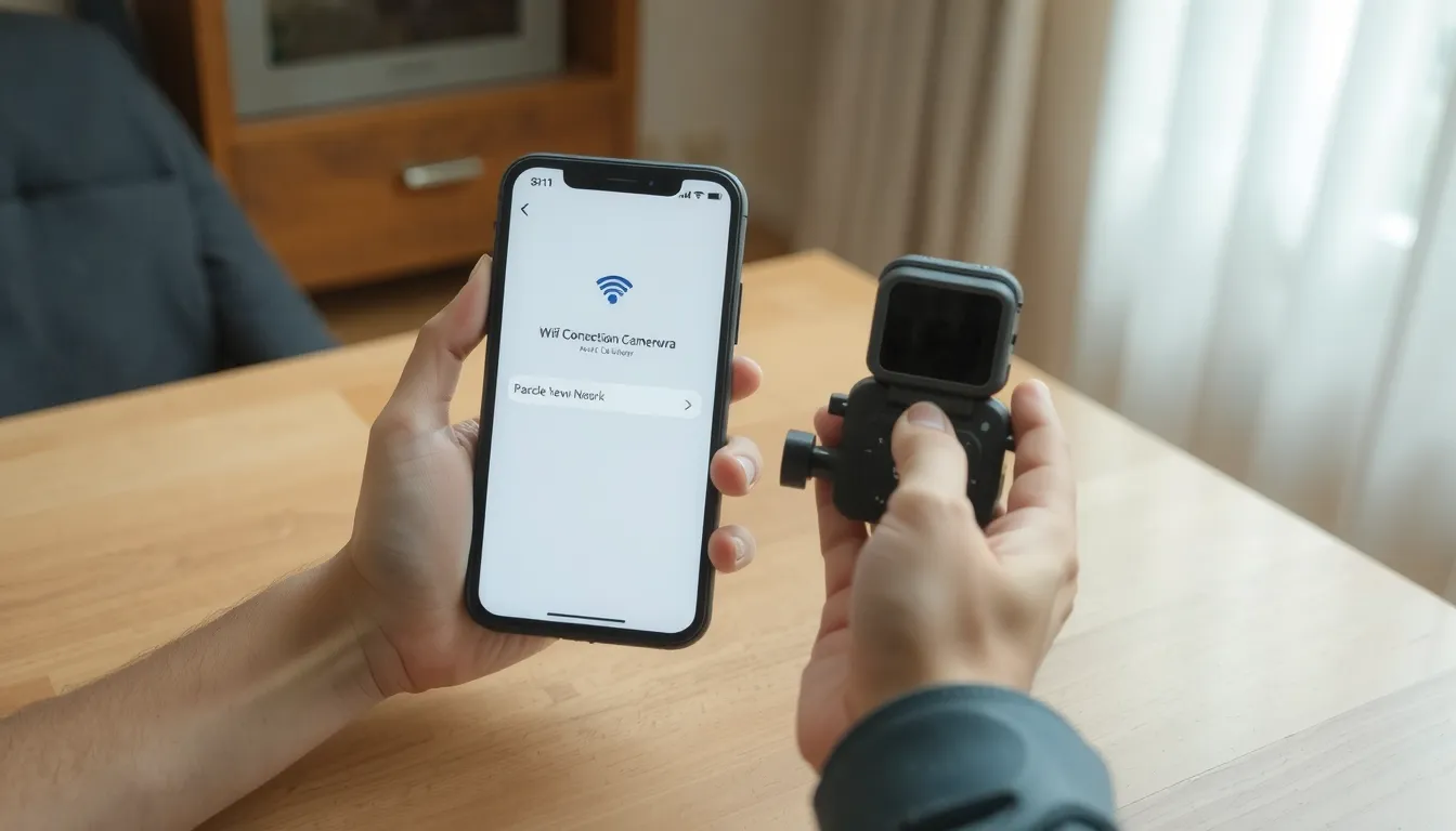 comment connecter une camera sport en wifi
