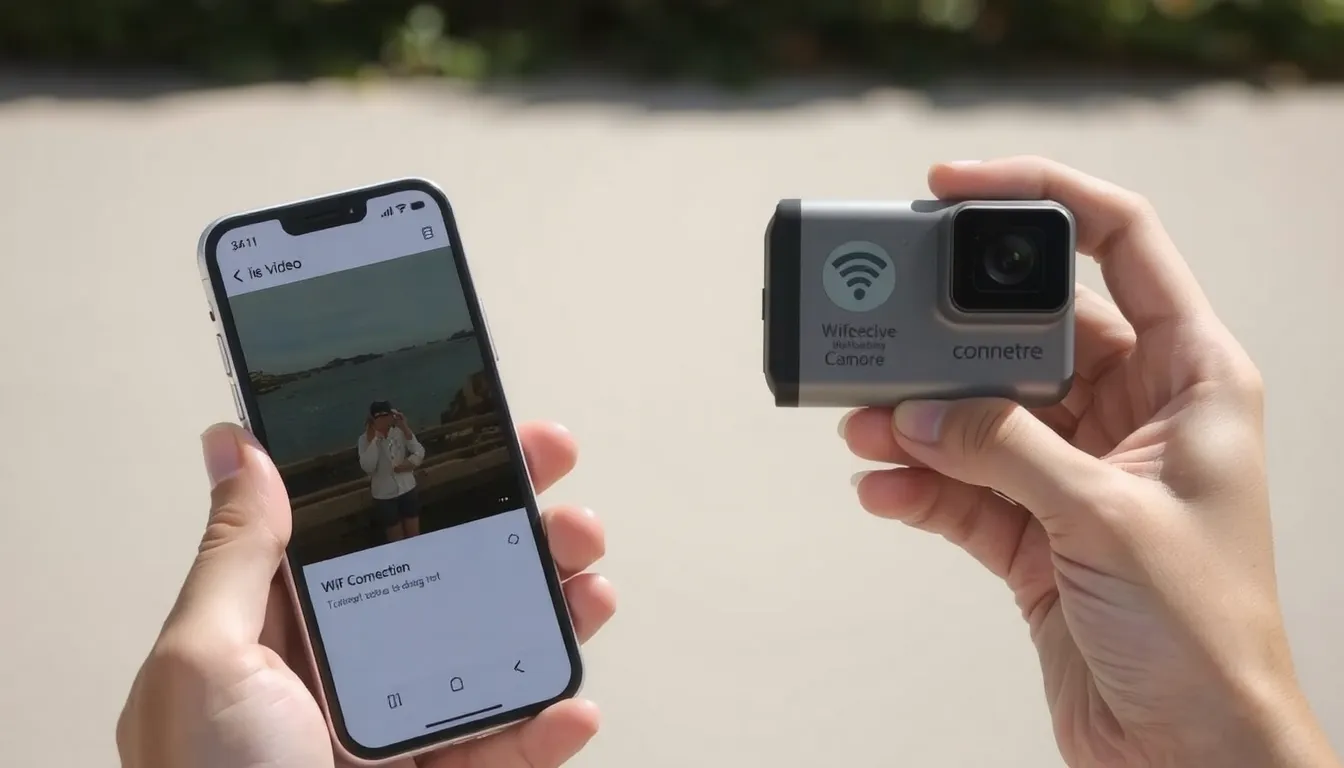 comment connecter une camera de sport sur un smartphone